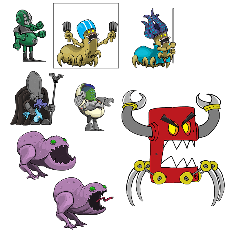 Tower Defense invader concept